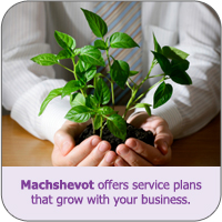 Machshevot offers service plans that grow with your business
